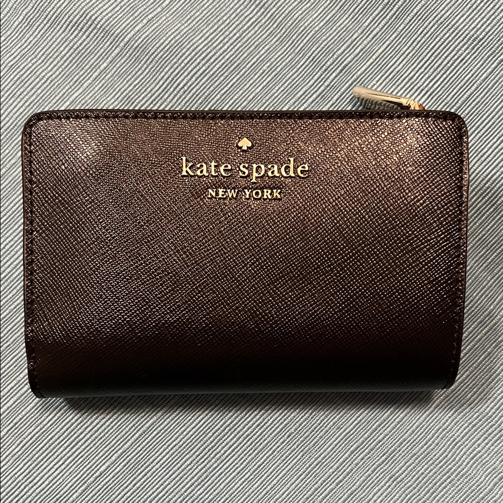 Kate Spade Staci bi-fold compartment Saffiano leather medium Wallet